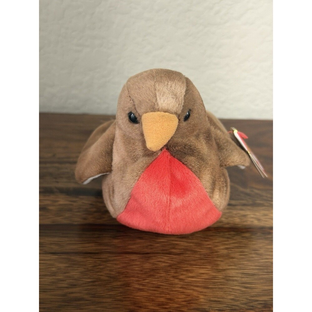 Ty Beanie Baby 💜 EARLY the Robin (4.5 Inch) NEW MWMTs Stuffed Animal Toy